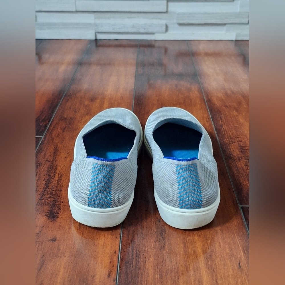 Rothy’s The Original Slip-On Sneaker Gray Knit Women’s Size 7.5 Casual Comfort - Picture 4 of 8